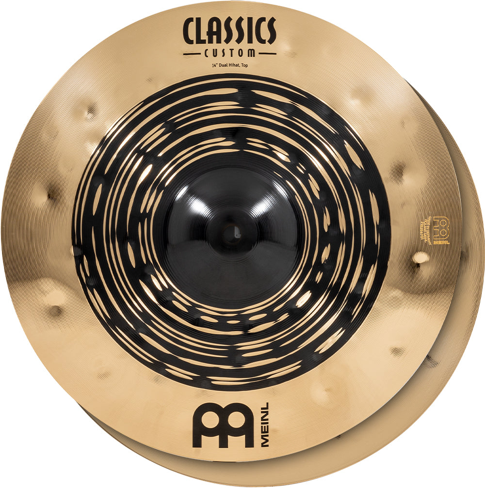 Par de platillos Meinl CC14DUH de 14" Classics Custom Dual Hi Hat con demostración en video
